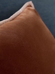 Ochre Yellow Loxley Velvet 40 x 59cm Cushion - Image 2 of 6
