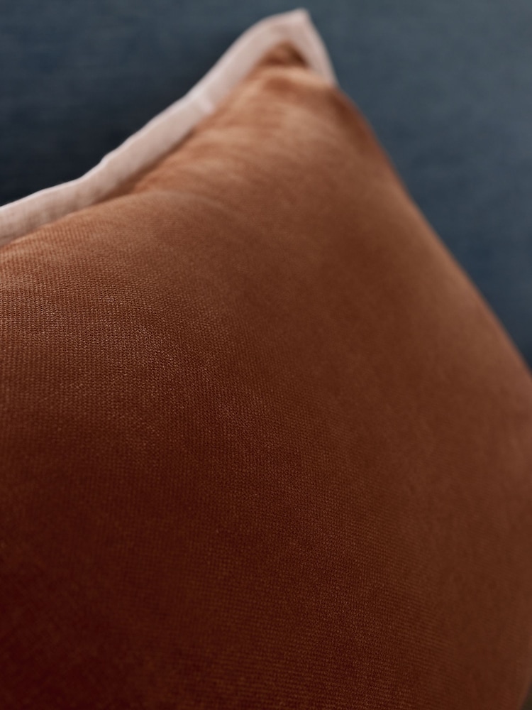 Ochre Yellow Loxley Velvet 40 x 59cm Cushion - Image 2 of 6