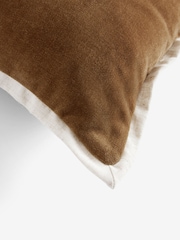 Ochre Yellow Loxley Velvet 40 x 59cm Cushion - Image 6 of 6