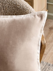 Natural Loxley Velvet 40 x 59cm Cushion - Image 2 of 5