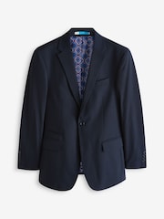BadRhino Big & Tall Blue Plain Suit Jacket - Image 3 of 4