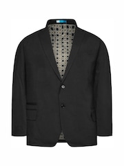 BadRhino Big & Tall Black Plain Suit Jacket - Image 5 of 6