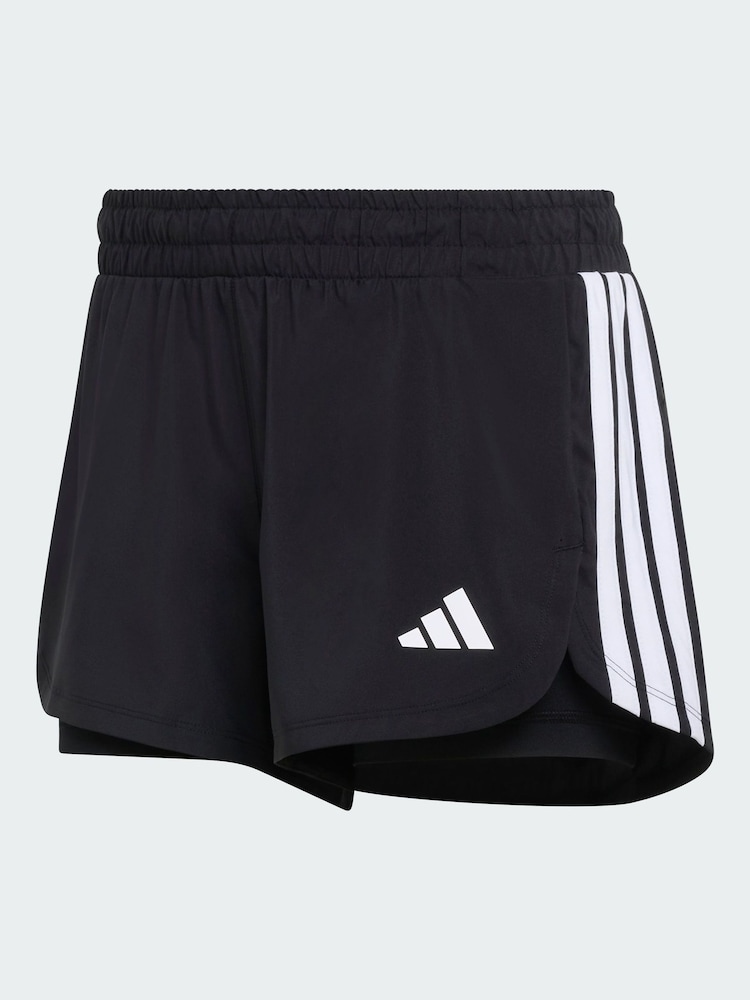 adidas Black Pacer Workout Woven 2 In1 Shorts - Image 7 of 7 adidas Black Pacer Workout Woven 2 In1 Shorts - Image 7 of 7