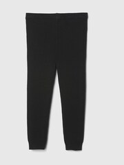 Gap Black Ribbed Knit Pull On Leggings (6mths-5yrs) - Image 2 of 3