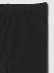 Gap Black Ribbed Knit Pull On Leggings (6mths-5yrs) - Image 3 of 3