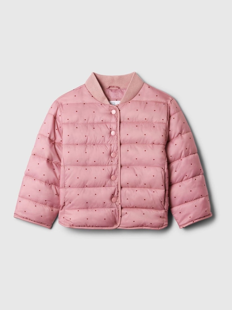 Gap Pink Lightweight Puffer Jacket (6mths-5yrs) - Image 1 of 1