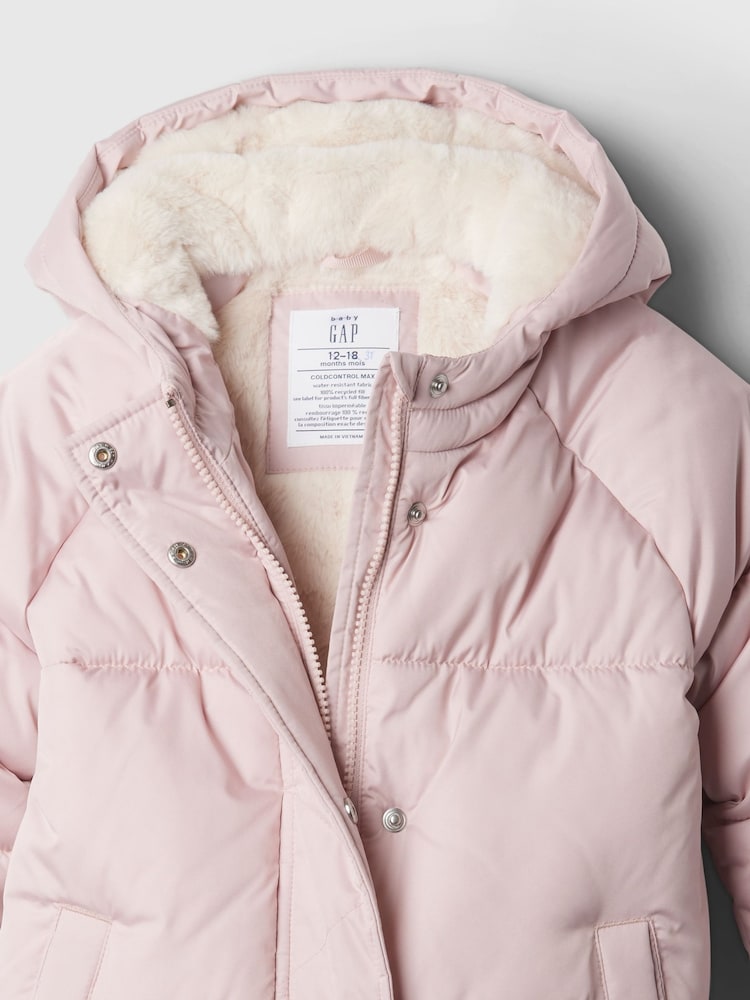 Pink Gap Puffer Jacket Toddler Buy Gap Pink Heavyweight Sherpa