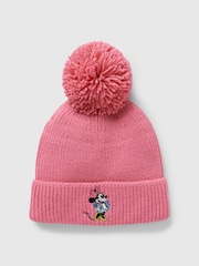 Gap Pink Kids Disney Minnie Mouse Pom Beanie (1-5yrs) - Image 1 of 1