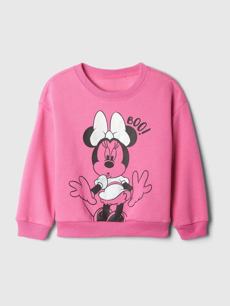 Gap Pink Minnie Mouse Disney Relaxed Graphic Jumper (6mths-5yrs) - Image 1 of 3