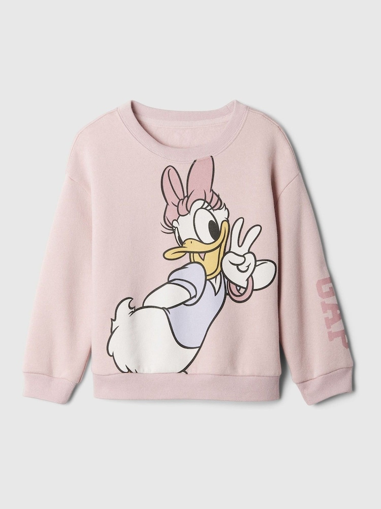 Gap Pink Daisy Duck Disney Relaxed Graphic Jumper (6mths-5yrs) - Image 1 of 3 Gap Pink Daisy Duck Disney Relaxed Graphic Jumper (6mths-5yrs) - Image 1 of 3