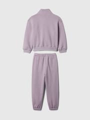 Gap Purple Logo Quarter Zip Sweatshirt & Jogger Set (6mths-5yrs) - Image 2 of 2