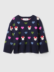 Gap Blue Disney Minnie Mouse Split-Hem Boxy Jumper - Image 1 of 2