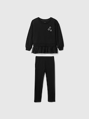 Gap Black Vintage Soft Tulle Jumper and Joggers Set (6mths-5yrs) - Image 1 of 2