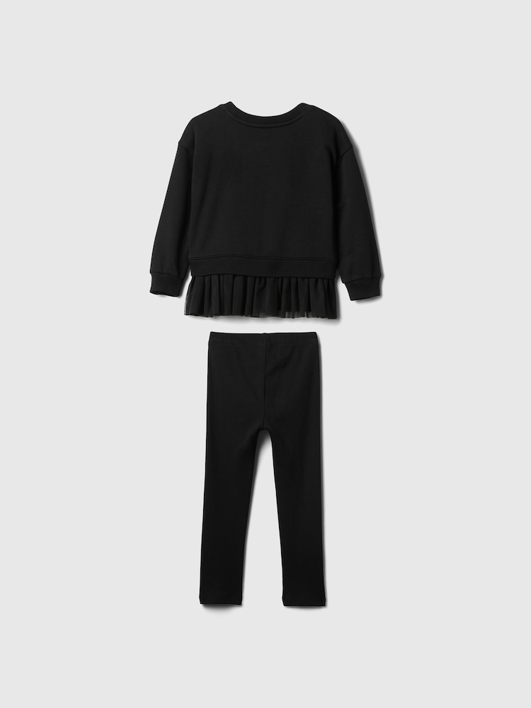Gap Black Vintage Soft Tulle Jumper and Joggers Set (6mths-5yrs) - Image 2 of 2