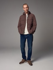 Коричневый - Bluff Pocket Shacket with Hood - Image 2 of 10