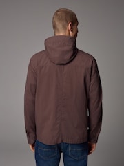 Коричневый - Bluff Pocket Shacket with Hood - Image 4 of 10