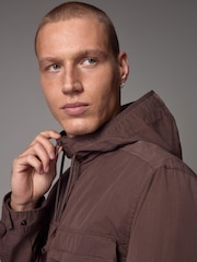 Коричневый - Bluff Pocket Shacket with Hood - Image 5 of 10