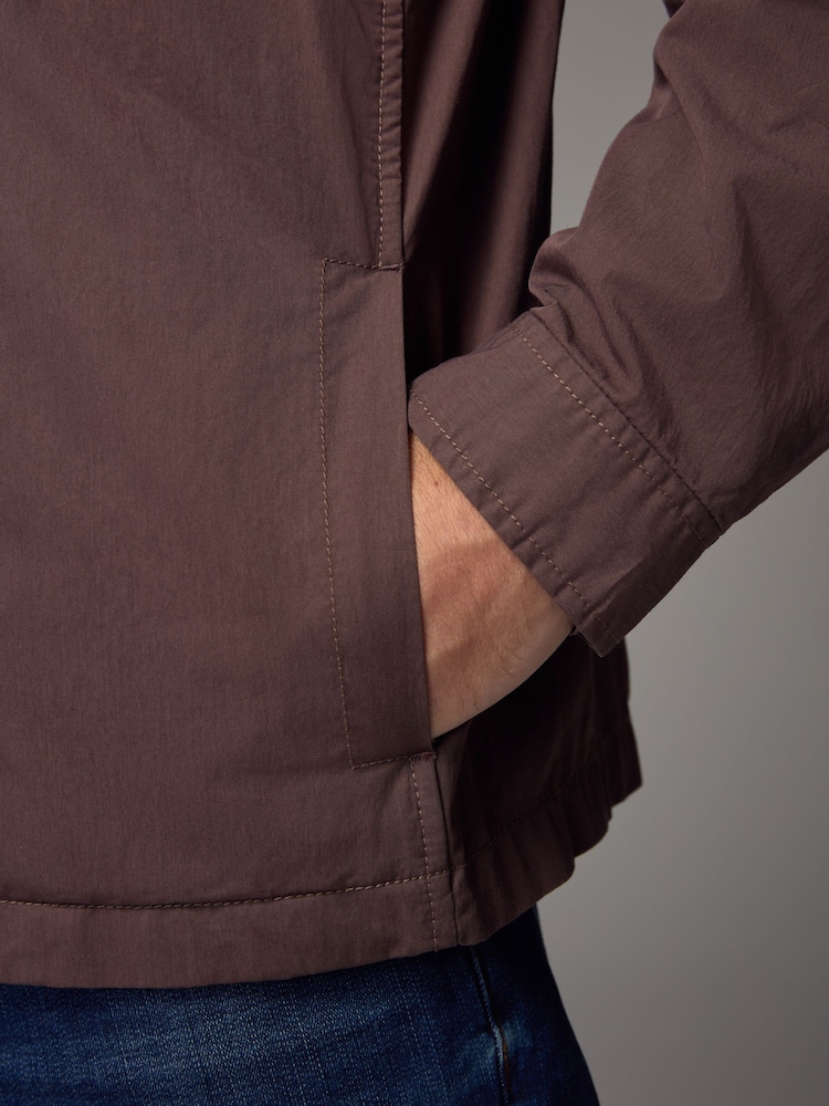 Brown Bluff Pocket Shacket with Hood - Image 8 of 10