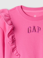 Gap Pink Logo Ruffle Sweatshirt and Joggers Set (6mths-5yrs) - Image 3 of 3