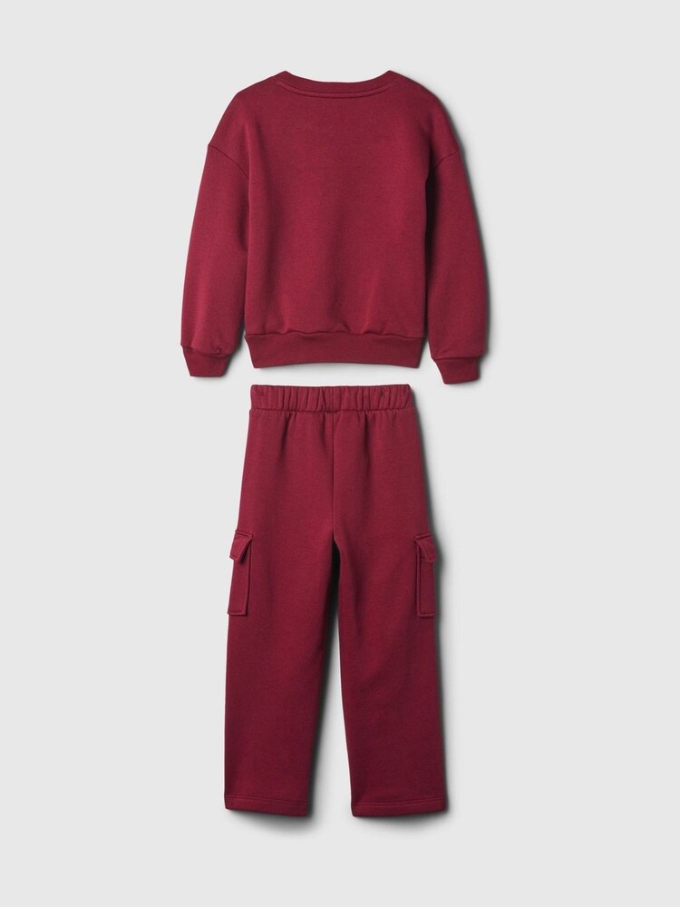 Gap Red Varsity Crew Neck Jumper & Jogger Set (6mths-5yrs) - Image 2 of 2