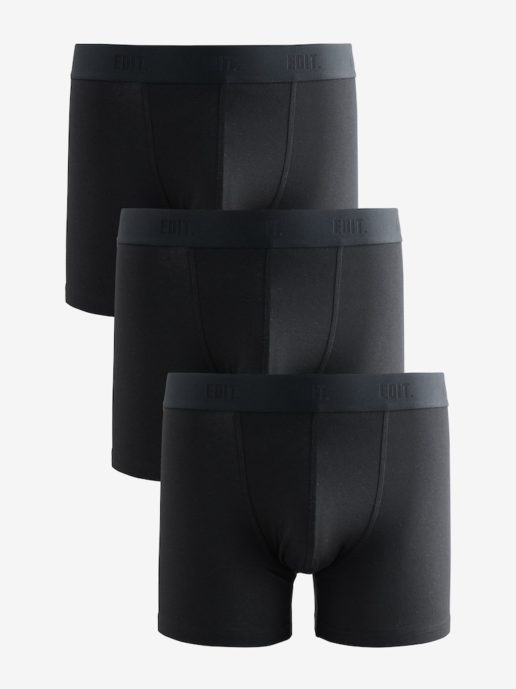 Black EDIT Trunks 3 Pack - Image 1 of 8