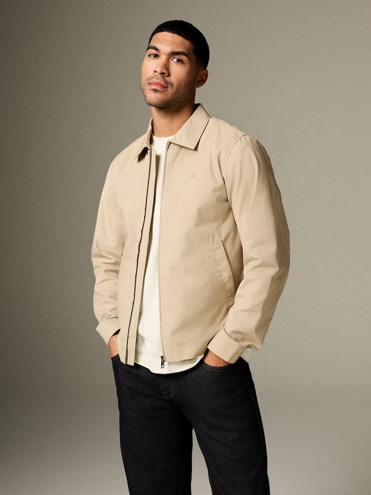Stone Collared Harrington Jacket - Image 1 of 11