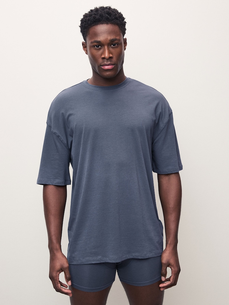 Blue EDIT Layering T-Shirt and Trunks Set - Image 1 of 10