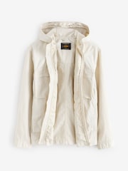 Ecru Bluff Pocket Shacket with Hood - Image 6 of 9
