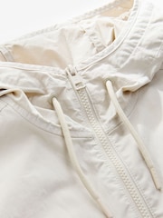 Ecru Bluff Pocket Shacket with Hood - Image 9 of 9