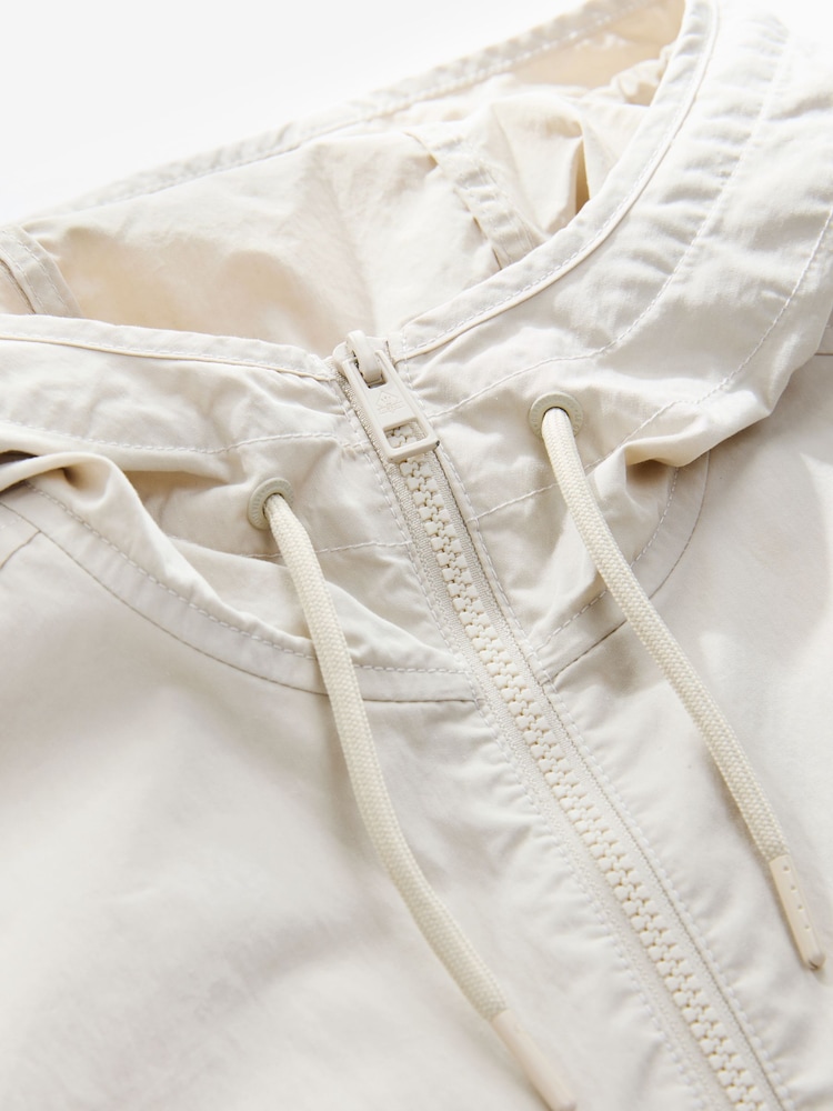 Ecru Bluff Pocket Shacket with Hood - Image 9 of 9