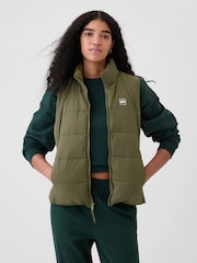 Gap Green Logo Cold Control Puffer Gilet - Image 1 of 6