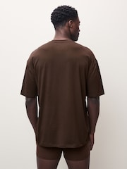 Chocolate Brown EDIT Layering T-Shirt and Trunks Set - Image 2 of 12