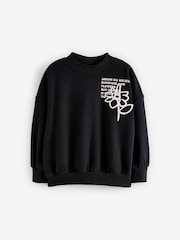 Mono Floral Printed Sweatshirt (3-16yrs) - Image 1 of 4