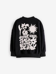 Mono Floral Printed Sweatshirt (3-16yrs) - Image 2 of 4