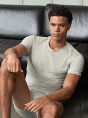 Neutral Stone EDIT Layering T-Shirt and Trunks Set - Image 1 of 8