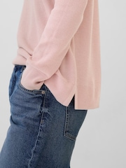 Gap Pink Textured Crew Neck Bella Jumper - Image 4 of 5