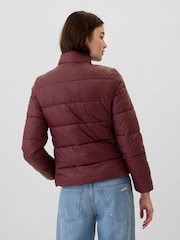 Gap Burgundy Red Cold Control Puffer Jacket - Image 2 of 6