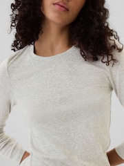 Gap - Favourite - T-shirt met lange mouwen en ronde hals van katoen en modal - Image 4 of 5