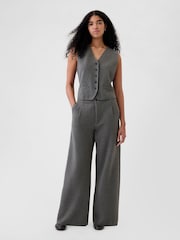 Gap Grey CashSoft Pleated Trousers - Image 1 of 7