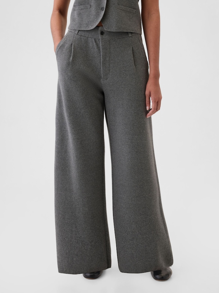 Gap Grey CashSoft Pleated Trousers - Image 2 of 7
