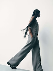 Gap Grey CashSoft Pleated Trousers - Image 5 of 7