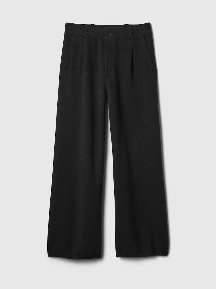 Negro - Pantalones plisados de CashSoft de Gap - Imagen 5 de 5