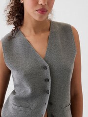 Gap Grey CashSoft Waistcoat - Image 1 of 8