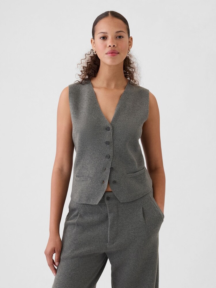 Gap Grey CashSoft Waistcoat - Image 2 of 8