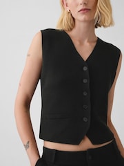 Negro - Chaleco de Cashsoft de Gap - Imagen 4 de 5