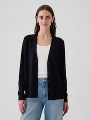 Gap Navy Blue Merino Wool Cardigan - Image 1 of 5
