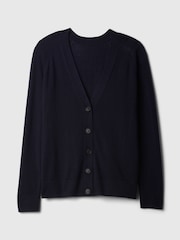 Gap Navy Blue Merino Wool Cardigan - Image 4 of 5