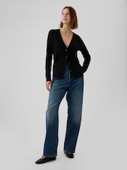 Gap Black Merino Wool Cardigan - Image 3 of 5