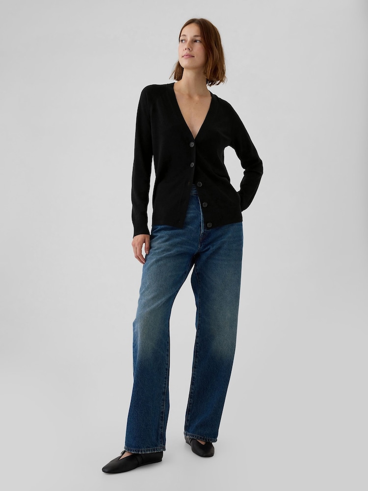 Zwart - Gap - Merinowollen vest - Image 3 of 5