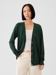 Gap Green Merino Wool Cardigan - Image 1 of 5